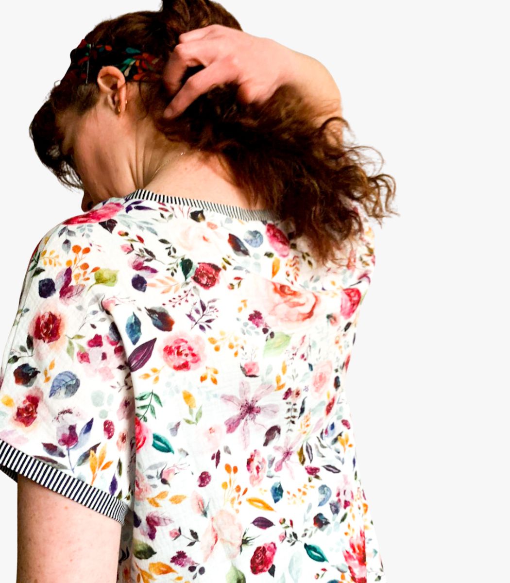 NINA PRINTEMPS T-shirt femme coton imprimé - Maela Créations