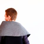 Cape réversible sans manche "mirza", une création originale et élégante. Maela création, créatrice de mode, vêtement femme taille unique.