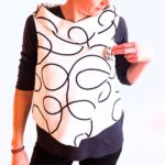 Gilet court sans manches, fabrication artisanale à Audierne. Gilet sans manchez élégant et original en laine, création fait main.
