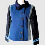 veste originale et colorée veste en laine, veste courte, veste chaude, coupe vent laine. Fabrication artisanale à Audierne, Finistère Bretagne .fabriqué en france