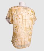 T-shirt artisanal pour femme "Nina", haut coupe classique et élégante fabriqué en France à Audierne (29)