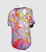 T-shirt artisanal pour femme "Nina", haut coupe classique et élégante fabriqué en France à Audierne (29)