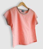 T-shirt artisanal pour femme "Nina", haut coupe classique et élégante fabriqué en France à Audierne (29)