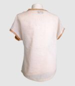 T-shirt artisanal pour femme "Nina", haut coupe classique et élégante fabriqué en France à Audierne (29)