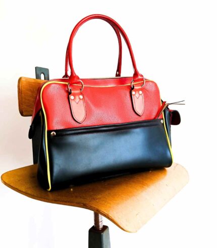 Sac de créatrice en cuir, modèle Mini Marty, artisanat chic et authentique breton.