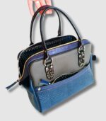 Grand sac en cuir artisanal, sac week end en cuir, maroquinerie artisanale colorée fabriquée en France, audierne,. Maela creations maroquinerie et sac en cuir finistere, bretagne. Sac grand format fait main