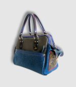 Grand sac en cuir artisanal, sac week end en cuir, maroquinerie artisanale colorée fabriquée en France, audierne,. Maela creations maroquinerie et sac en cuir finistere, bretagne. Sac grand format fait main