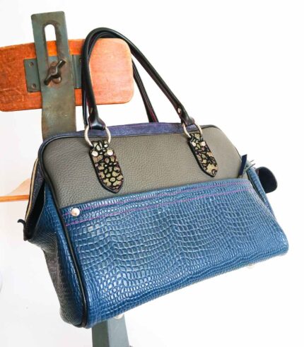 Grand sac en cuir artisanal, sac week end en cuir, maroquinerie artisanale colorée fabriquée en France, audierne,. Maela creations maroquinerie et sac en cuir finistere, bretagne. Sac grand format fait main